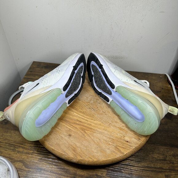 Nike Air Max 270 Shoes Mens Size 9 White Pastel DQ7642-100 Running Sneakers